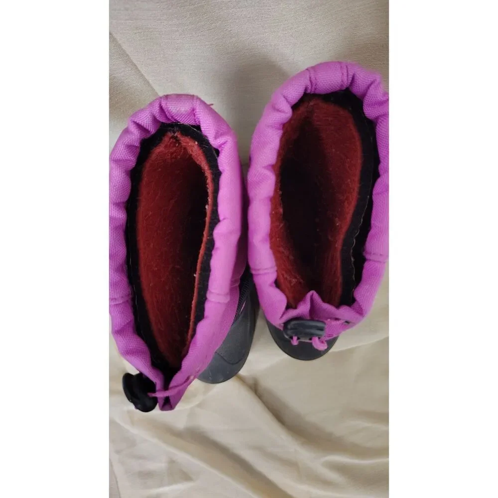 Kamik Girls Size‎ 10 Purple and Black Snow Boots